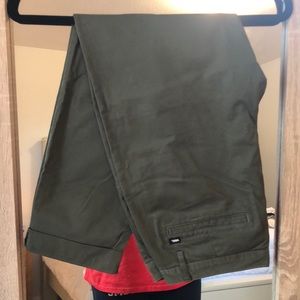 Vans NWOT green pants
